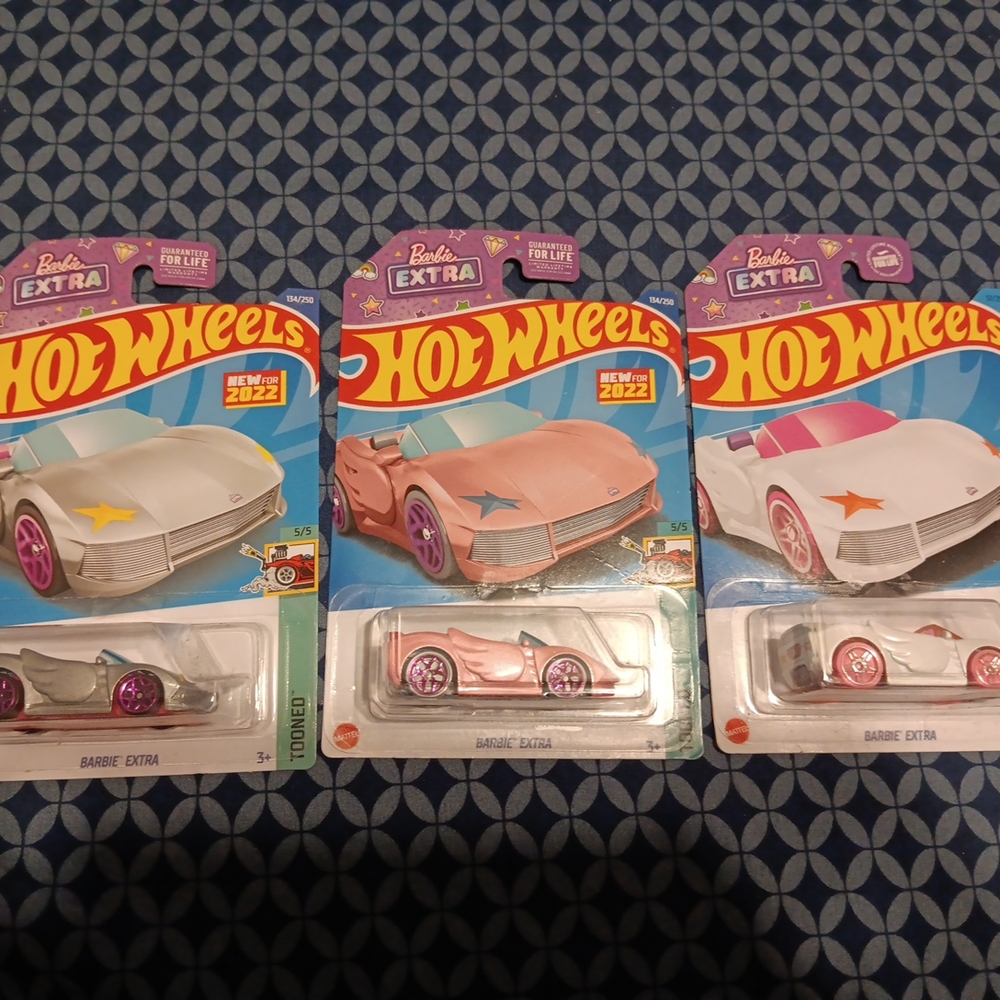 Pink and White Toy Cars Set for Imaginative Play